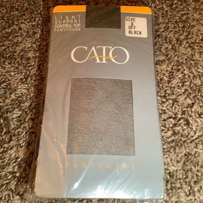 Vintage Cato light support control top pantyhose, color off black, size: B